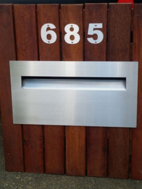 designer stainless steel letter boxes|large stainless steel letterbox.